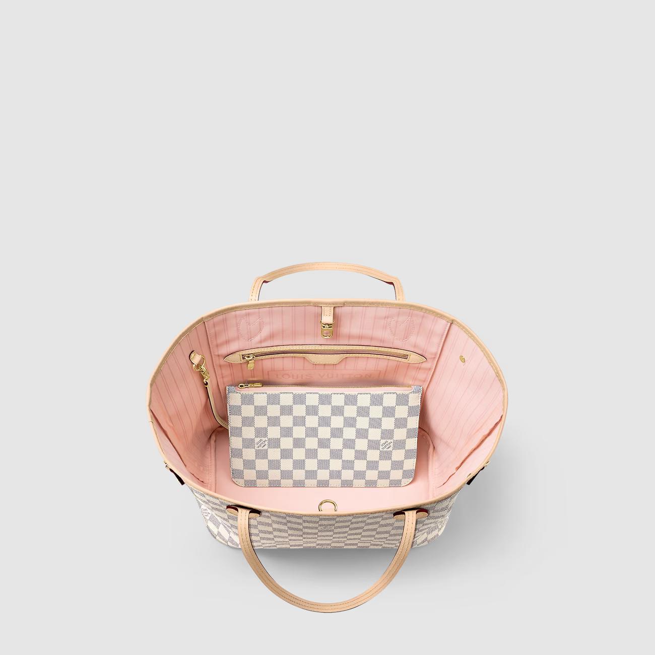 Túi Louis Vuitton Neverfull MM Nữ Damier Zur Rose